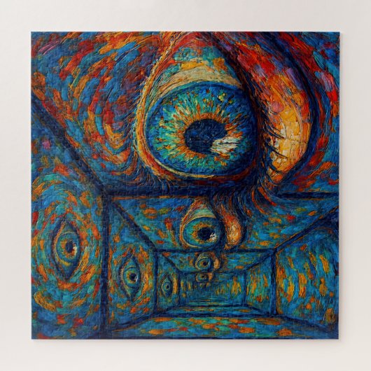 "Echoes in the Iris" - Ein surreales Portrait Puzzle (Horizontal)