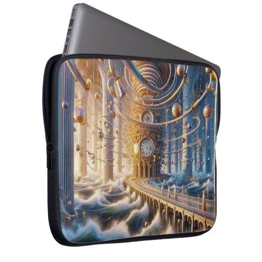 Echoes of '73: The Chronos Ocean's Labyrinth Laptopschutzhülle (Vorne Rechts)