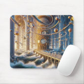 Echoes of '73: The Chronos Ocean's Labyrinth Mousepad (Mit Mouse)