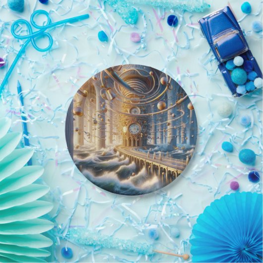 Echoes of '73: The Chronos Ocean's Labyrinth Pappteller (Party)