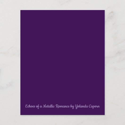 Echoes of a Metallic Romance Paper Sheet (Rückseite)