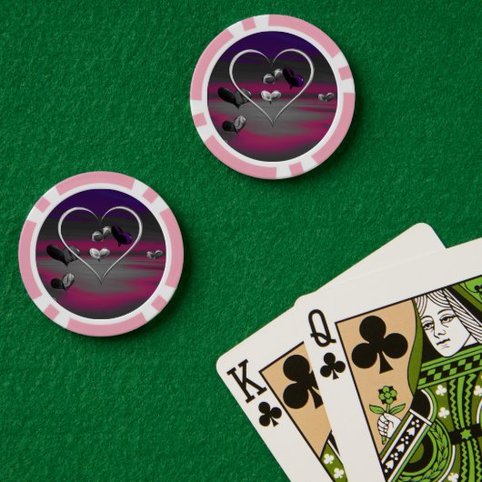 Echoes of a Metallic Romance Poker Chip (Pokertisch (doppelt))