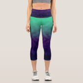 Echoes of Amethyst Tide Capri Leggings (Vorderseite)