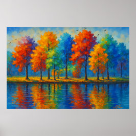 Echoes of Color Landscape Poster