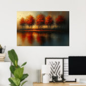 Echoes of Emberlight Landschaft Poster (Heimbüro)