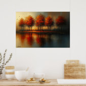 Echoes of Emberlight Landschaft Poster (Küche)
