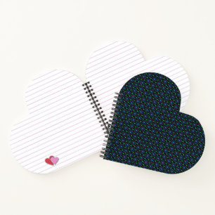 Echoes of Eternity Heart Shaped Notebook Notizblock