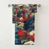 Echoes of Japan Luxury Badezimmer Kunst Badhandtuch Set (Insitu)