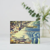 Echoes of Long Beach (Classic Coastal California) Postkarte (Stehend Vorderseite)