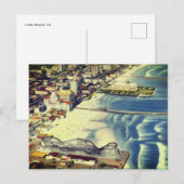 Echoes of Long Beach (Classic Coastal California) Postkarte (Vorne/Hinten)