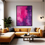 Echoes of Magenta Leinwanddruck<br><div class="desc">An abstract composition defined by intense layers of pink and purple that overlap like emotions in motion. The artwork conveys sensitivity,  energy,  and visual depth,  creating an immersive and sophisticated atmosphere,  perfect for modern spaces that value emotional art and aesthetic impact.</div>
