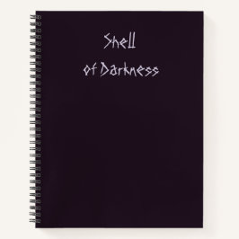 ECHOES OF SHATTERED SHADOWS Muschel der Dunkelheit Notizblock