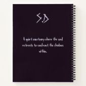 ECHOES OF SHATTERED SHADOWS Shell of Darkness Notizblock (Rückseite)