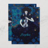 Echoes of Silence: A Violin’s Song of Healing Postkarte (Vorne/Hinten)