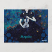 Echoes of Silence: A Violin’s Song of Healing Postkarte (Rückseite)