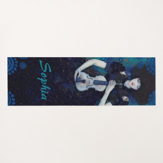 Echoes of Silence: A Violin’s Song of Healing Yogamatte (Rückseite (Horizontal))