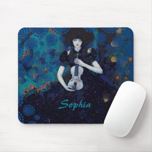 Echoes of Silence: Ein Lied der Heilung einer Viol Mousepad (Mit Mouse)