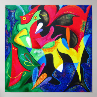 Echoes of Taino - Puerto Rico Kunst Poster