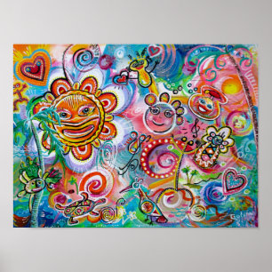 Echoes of Taino und Einheit von Licht und Glück Poster