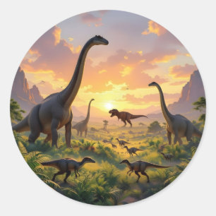 Echoes Of The Ancient World -  Runder Aufkleber