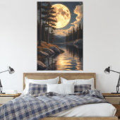Echoes of the Golden Moon Leinwanddruck (Insitu (Schlafzimmer))