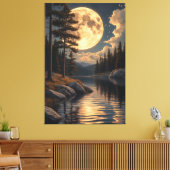 Echoes of the Golden Moon Leinwanddruck (Insitu (Wohnzimmer))