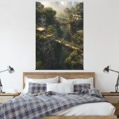 Echoes of the Green Canopy Leinwanddruck (Insitu (Schlafzimmer))