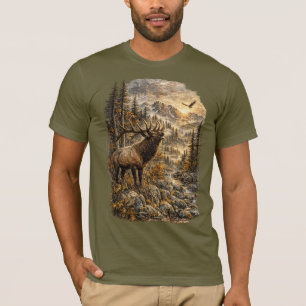 Echoes of the High Country – Vintage Bull-Elch T-Shirt