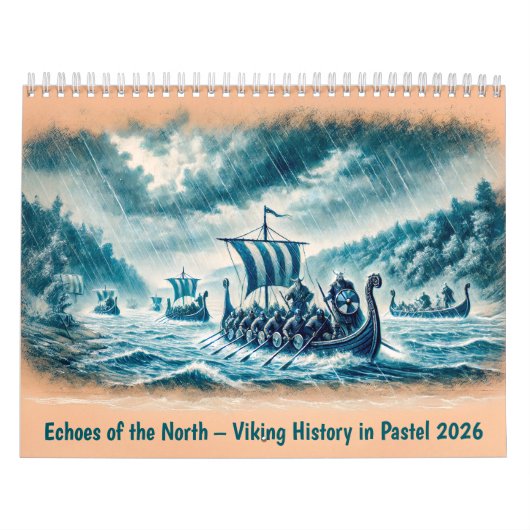 Echoes of the North – Viking History in Pastel 202 Kalender (Titelbild)