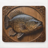 Echoes of the River: Murray Cod Wood Print, Mousepad (Vorne)