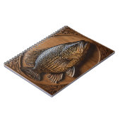 Echoes of the River: Murray Cod Wood Print, Notizblock (Linke Seite)