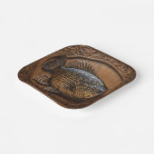 Echoes of the River: Murray Cod Wood Print, Pappteller (Gewinkelt)