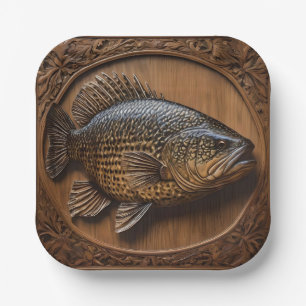 Echoes of the River: Murray Cod Wood Print, Pappteller