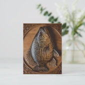 Echoes of the River: Murray Cod Wood Print, Postkarte (Stehend Vorderseite)