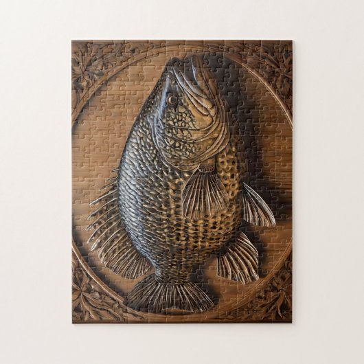 Echoes of the River: Murray Cod Wood Print, Puzzle (Vertikal)