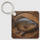 Echoes of the River: Murray Cod Wood Print, Schlüsselanhänger (Vorderseite)