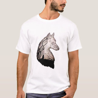 Echoes of the Wild - Lone Wolf ; Handskizze T-Shirt