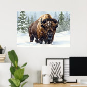 Echoes of Winter: Das Bison's Reich Poster (Heimbüro)