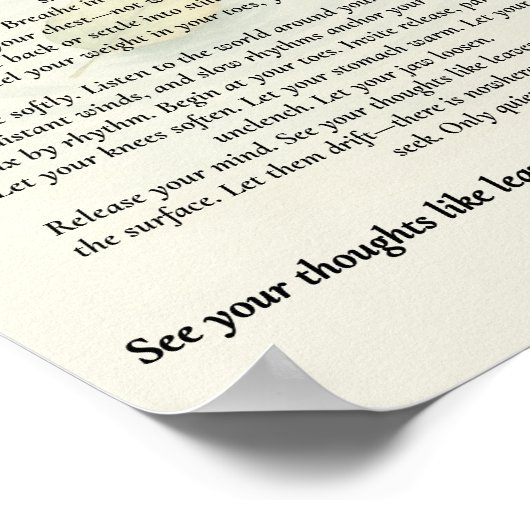 Echoes & Offerings | Pond Side Ritual Poster (Ecke)