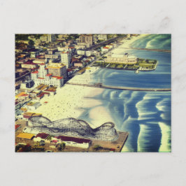 Echoes von Long Beach (Klassisches Küstenkaliforni Postkarte