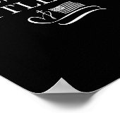 Echoing Her Battle Cry Usa Flag Christian  Poster (Ecke)