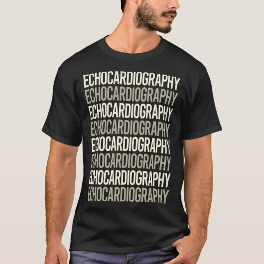Echokardiographie Echokardiograph Echocardiogramm T-Shirt (Vorderseite)