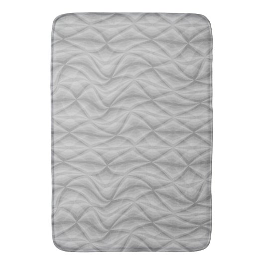 Echokurven - Wavy Geometric Bath Mat Badematte (Vorderseite Vertikal)