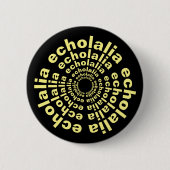 Echolalia Circle Neurodiversity-Stift Text Button (Vorderseite)