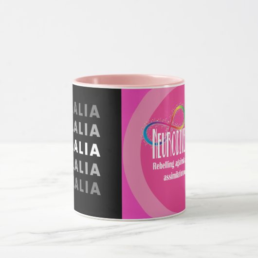 Echolalia Rainbow Infinity Coffee Tasse (Zentrum)