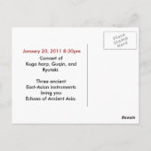 Echos aus dem antiken Asien Postkarte (Rückseite)