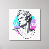 Echos der Antike: griechische Skulptur Leinwanddruck (Vorderseite)