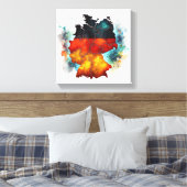 Echos der Einheit Leinwanddruck (Insitu (Schlafzimmer))