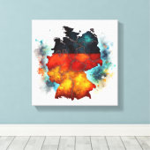 Echos der Einheit Leinwanddruck (Insitu (Holzboden))