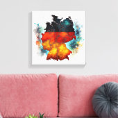 Echos der Einheit Leinwanddruck (Insitu (Wohnzimmer))